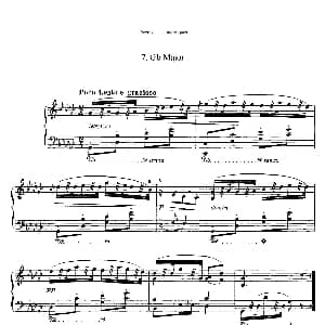 8 Humoresques Op.101 钢琴谱 安东宁 德沃