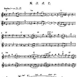 长笛曲谱 | 跳跃桑巴 双长笛