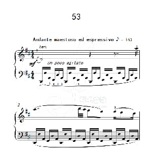 练习曲 53 钢琴谱