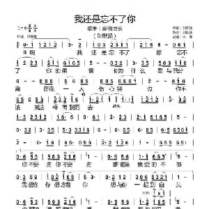 我还是忘不了你_通俗唱法乐谱_词曲:刘艺新 刘艺新