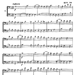 长号二重奏练习曲 4 14