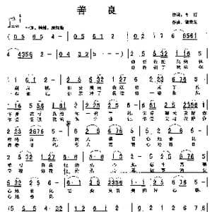 善良_歌曲简谱_词曲:车行 饶荣发
