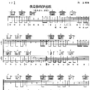 我是你的罗密欧 吉他谱 花儿乐队