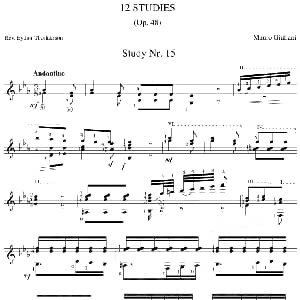 Mauro Giuliani 12 Studies,Op.48 吉他谱