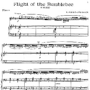 萨克斯谱 | 野蜂飞舞 钢琴伴奏谱