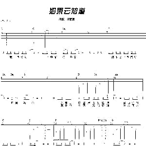 如果云知道 吉他谱 许茹芸