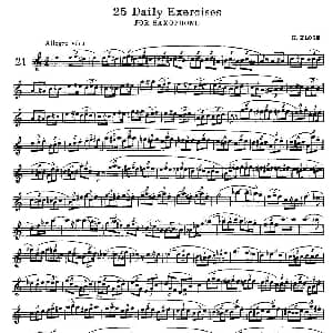 萨克斯谱 | klose 25首萨克斯练习曲 21