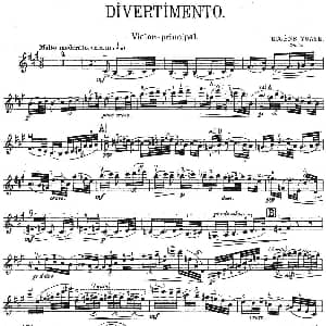 小提琴谱 | 伊萨伊作品集 Divertimento 伊萨伊