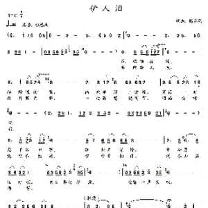 伊人泪_歌曲简谱_词曲:杨东亮 杨东亮