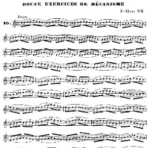 萨克斯谱 | H Klose练习曲 douze exercices de mecanisme—10 H Klose