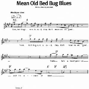 蓝调音乐:Mean Old Bed Bug Blues_外国歌谱