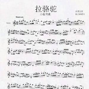 拉骆驼_歌曲简谱_词曲:新疆民歌 杨会林编曲