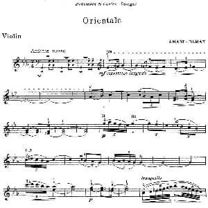 小提琴谱 | Orientale AMANI ELMAN