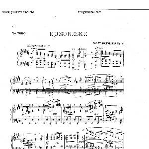 Humoreske in c sharp Minor Op.59 钢琴谱 约瑟夫 卡西马 霍夫曼 Josef Casimir Hofmann