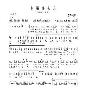 相遇那么美_歌曲简谱_词曲:崔伟立 崔伟立