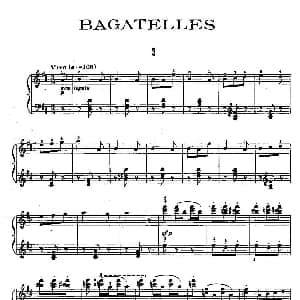 Ten Bagatelles Op.5 钢琴谱 亚历山大 齐尔品 Alexander Tcherepnin