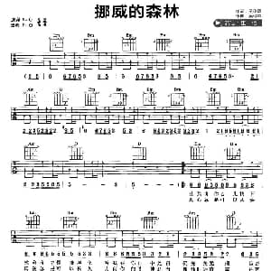 挪威的森林 吉他谱 伍佰 吴俊霖 吴俊霖