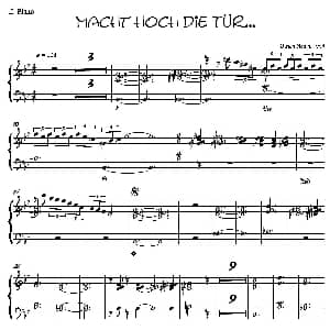 Macht Hoch Die Tru… 钢琴谱
