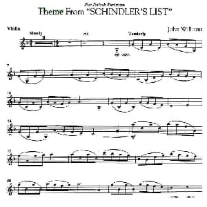 小提琴谱 | Theme From