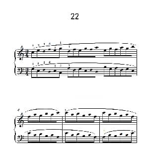 五.长句子的连奏22 钢琴谱