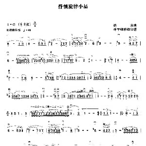 二胡谱 | 抒情旋律小品 孙宇嶸移植订谱