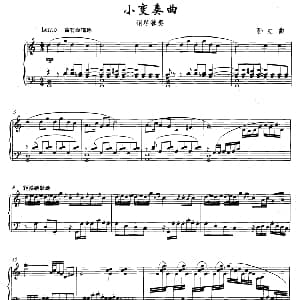 小变奏曲 钢琴谱 孙虹
