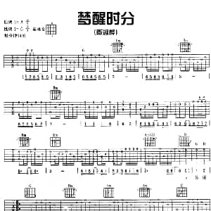 梦醒时分 吉他谱 陈淑桦