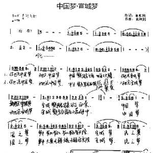 中国梦 宣城梦_歌谱投稿_词曲:袁和剑 袁和剑