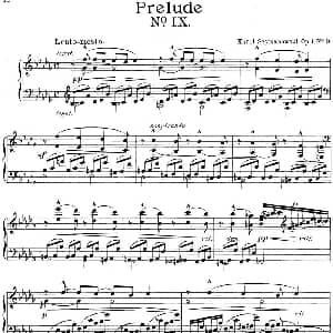 希曼诺夫斯基 9首钢琴前奏曲 Op.1 No.9 钢琴谱 希曼诺夫斯基