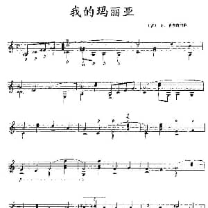 我的玛丽亚 吉他谱 古 E 莱库奥纳