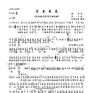 雾里看花_歌曲简谱_词曲:阎肃 孙川