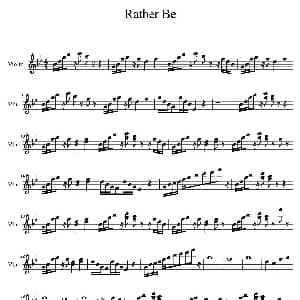 小提琴谱 | Rather Be