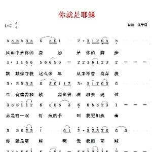 你就是耶稣_歌谱投稿_词曲:张学良 张学良