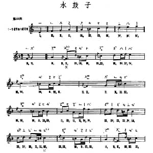 琵琶谱 | 水鼓子 敦煌琵琶曲谱 第18曲