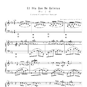 El Dia Que Me Quieras 钢琴谱 理查德 克莱德曼