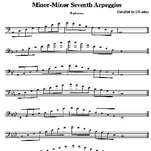 Minor Minor 7th Arpeggios Euphonium 上低音号练习教材选曲