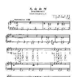 无论如何_歌谱投稿