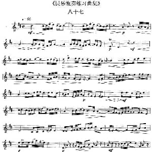 民乐视奏练习曲集 87—88