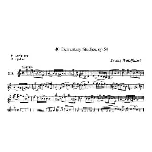 小提琴谱 | 40首小提琴初级技巧练习曲之39 弗朗茨 沃尔法特