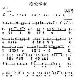 感受幸福_歌曲简谱_词曲:梁和平 邵寿棋