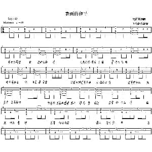 表面的和平 吉他谱 刘若英