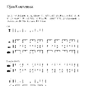 Djaa Kouroussa 非洲手鼓谱
