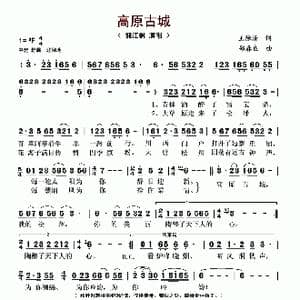 高原古城_歌谱投稿_词曲:王德清 邵春良