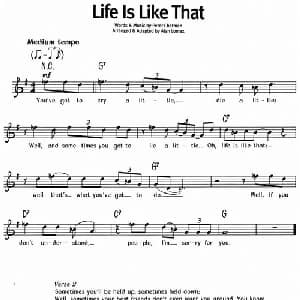 蓝调音乐:Life Is Like That_外国歌谱