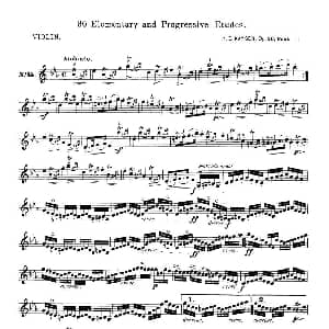 小提琴谱 | 开塞 KAYSER 36首小提琴练习曲之14