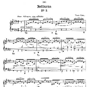 Notturnos S.541 钢琴谱 弗兰茨 李斯特