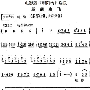 豫剧谱 | 展翅高飞 电影版 朝阳沟 选段 银环独唱 女声伴唱