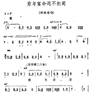 秦腔 祝福 唱腔选 穷与富命运不相同 祥林嫂唱段