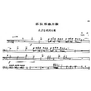 乐队乐曲片段 北京喜讯到边寨 长号 郑路