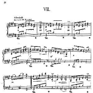 Album Leaf Op.7 钢琴谱 狄奥多 柯希纳